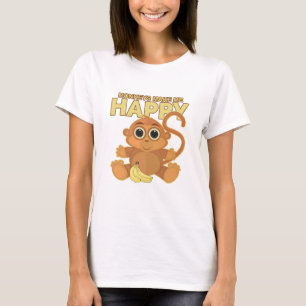 Camiseta Macacos Me Fazem Feliz