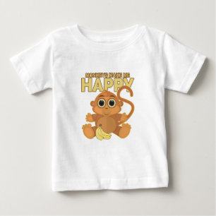 Camiseta Macacos Me Fazem Feliz