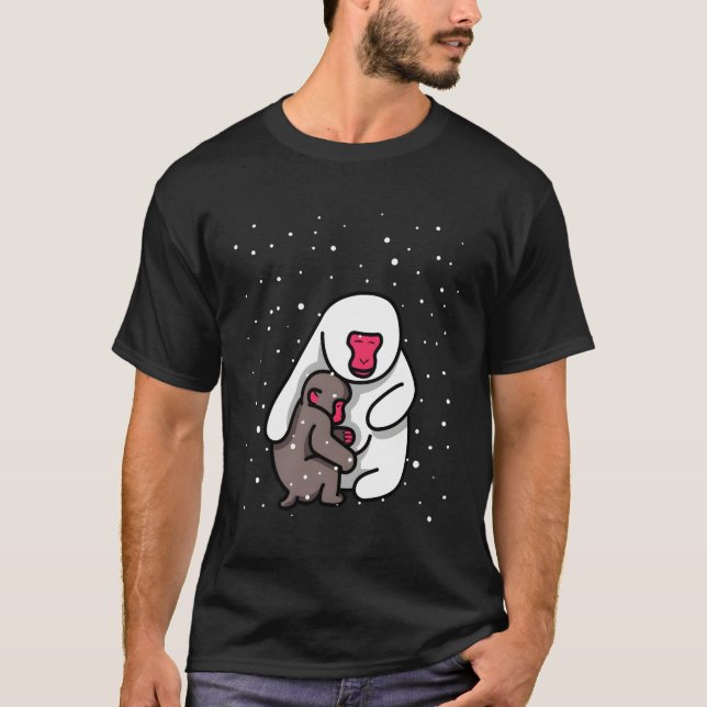 Camiseta Macacos-Neve No Japão Ape (Frente)