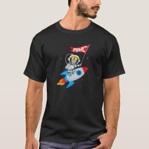 Camiseta Macacos Para A Lua AMC Curto Esmagamento