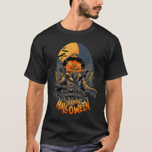 Camiseta Maçal Distinto Campo Pumpkin Face Espantalho Feliz