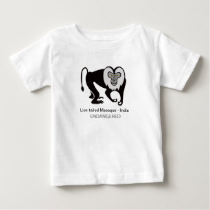 Camiseta MACAQUE de cauda-leão - Imagem animal ameaçada