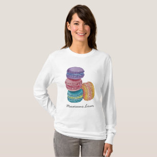 Camiseta Macarões Coxas Do Arco-Íris Em Aquarela