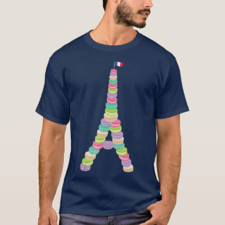 Camiseta Macaron Eiffel Torre Torre Francesa Macaroon Paris