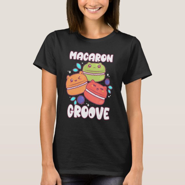 Camiseta Macaron Groove Baking Sweet Macarons (Frente)