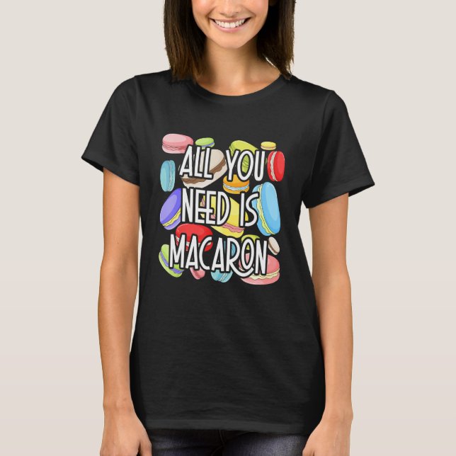 Camiseta Macaron Mountain Baking Sweet Macarons (Frente)
