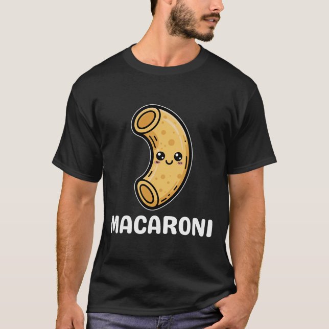 Camiseta Macaroni Cheese Mac Kawaii Halloween Coupl (Frente)