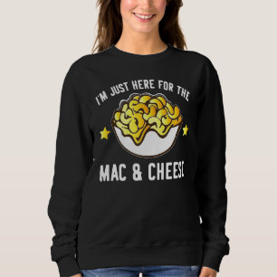 Camiseta Macaroni e queijo, estou aqui só para Mac e Che