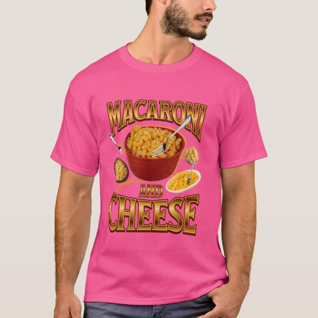 Camiseta Macaroni e Queijos Amantes Retro-Bootleg Rap Aesth (Frente)