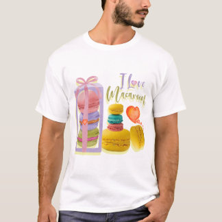 Camiseta macaroon, i love you macaroon