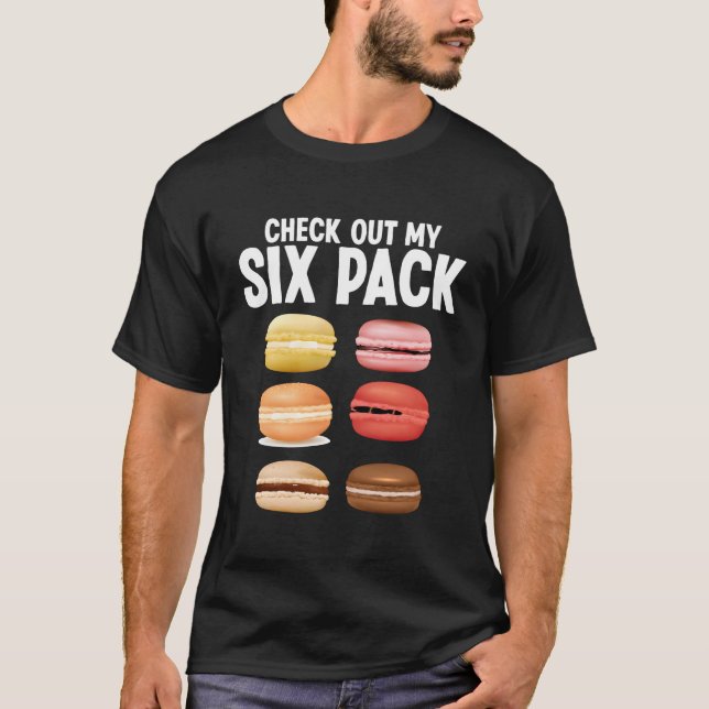 Camiseta Macaroons Francês cozido Macarron Cookies Caixas M (Frente)