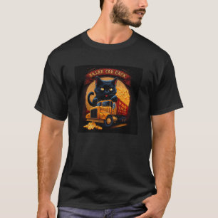 Camiseta Macarrão com Queijo do Motorista Black Cat