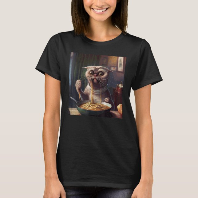 Camiseta Macarrão de Preguiça de Gato (Frente)
