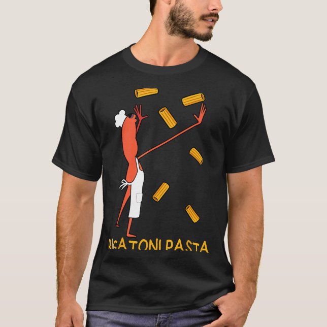 Camiseta Macarrão Rigatoni O Minhoco Funny Marcus  (Frente)