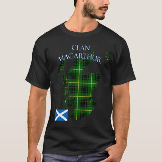 Camiseta MacArthur Scottish Clan Tartan Scotland