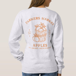Camiseta Maçãs do Mercado de Agricultores - Gráfica Vintage