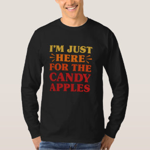 Camiseta Maçãs Doces Eu Adoro Maçãs Doces Engraçadas Comida