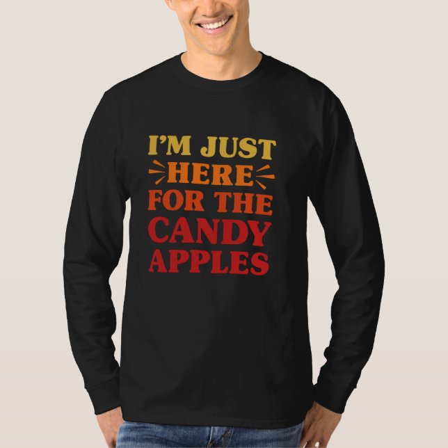 Camiseta Maçãs Doces Eu Adoro Maçãs Doces Engraçadas Comida (Frente)