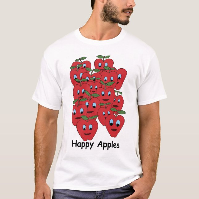 Camiseta Maçãs felizes (Frente)
