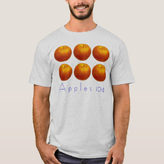 Camiseta maçãs N.B., A p p l e s 10¢