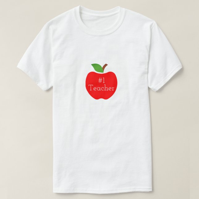 Camiseta Maçãs para Professores (Frente do Design)