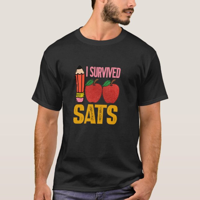 Camiseta Maçãs Para Professores e Crianças Na Escola Eu Sob (Frente)