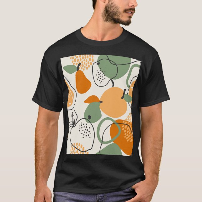 Camiseta Maçãs, peras: padrão perfeito de colheita. (Frente)