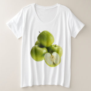 Camiseta "Maçãs Verdes" Foto Bela. Comprar Agora