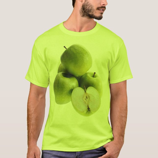 Camiseta "Maçãs Verdes" Foto Bela. Comprar Agora (Frente)