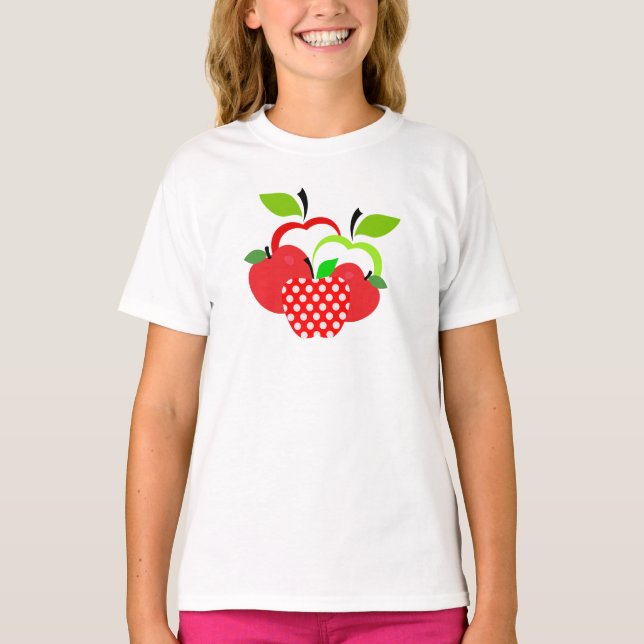 Camiseta Maçãs Vermelhas e Verdes (Frente)