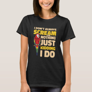 Camiseta Macaw Bird Owner Ornithologista Papagaio Ornitólog