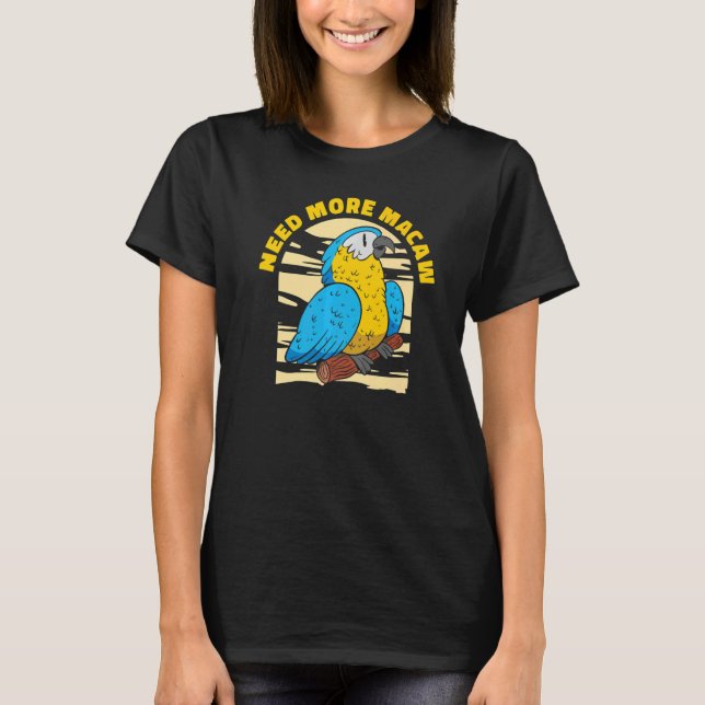 Camiseta Macaw Bird Owner Ornithologista Parrots (Frente)