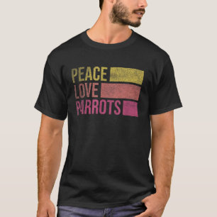 Camiseta Macaw Cockatiel Cinza africana Papagaio Pássaro Lo
