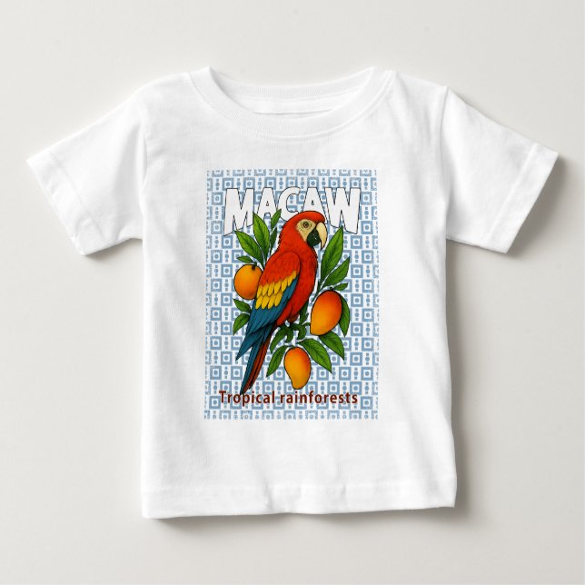 Camiseta Macaw-papagaio (Frente)