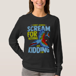 Camiseta Macaw Papagaios Engraçados Aves Cuecas