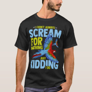 Camiseta Macaw Papagaios Engraçados Aves Cuecas