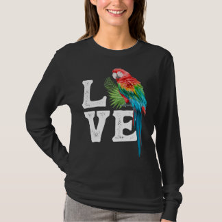 Camiseta Macaw   Parrot Owner Tee Parrot Artwork