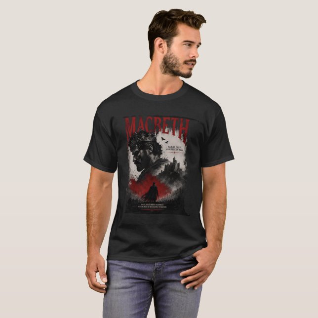 Camiseta Macbeth Dark Fantasy King (Frente Completa)