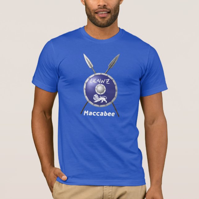 Camiseta Maccabee Shield e Spears (Frente)