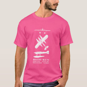 Camiseta Macchi M.C.72 Planador Italiano Silhuettes Innevoe
