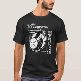 Camiseta Maccuiston Clan Gaelic Motto Swordsman