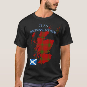 Camiseta MacDonald do Sleat Scottish Clan Tartan Scotland