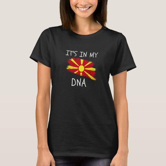 Camiseta Macedonia It's in my DNA Patriotic Macedonian Coun (Frente)