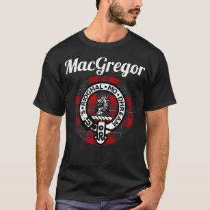 Camiseta MacGregor Clan Nome Escocês Casaco de Braços Tarta