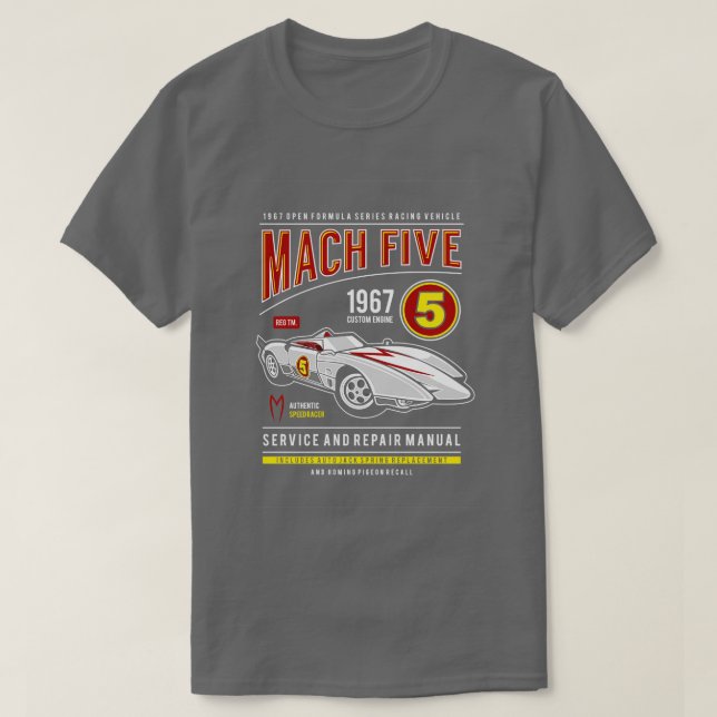 Camiseta Mach 5 1 (Frente do Design)