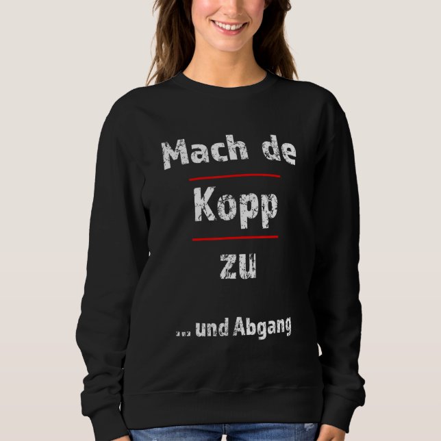 Camiseta Mach De Kopp Zu Fresse Halten Hessen (Frente)