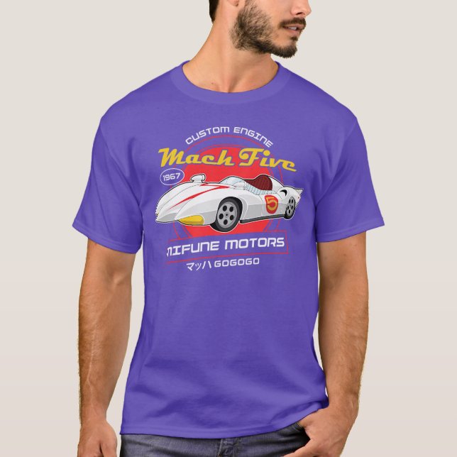 Camiseta Mach Five Mifune Motors Speed Racer (Frente)
