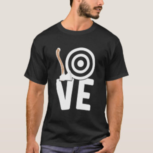 Camiseta Machado de Amor Lançador de Machado Lançamento de