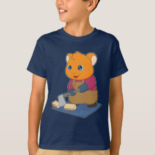 Camiseta Machado de Lenhador de Hamster Floresta