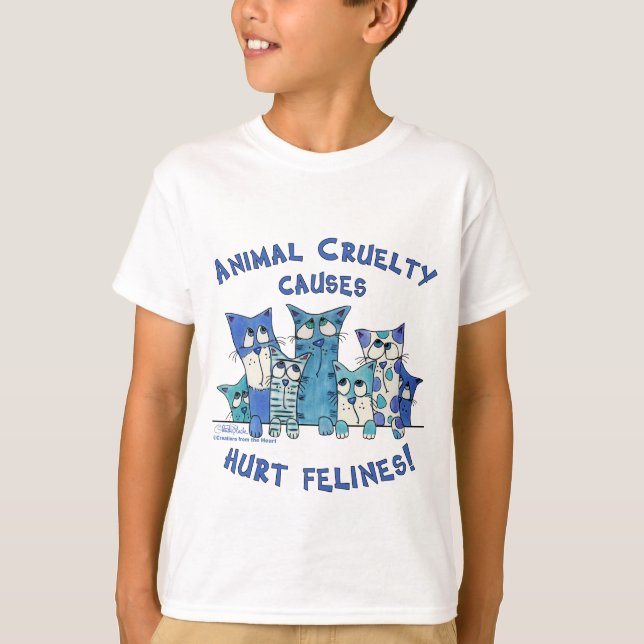Camiseta Machado Felines Crueldade Animal (Frente)